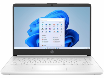 Laptop HP 14-dq0052dx 14" HD, Intel Celeron N4120 1.10GHz, 4GB, 64GB eMMC, Windows 11 Home S 64-bit, Inglés, Blanco