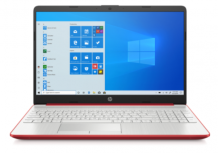 Laptop HP 15-DW3500LA 15.6" HD, Intel Core i3-1115G4 1.70GHz, 8GB, 256GB SSD, Windows 11 Home 64-bit, Español, Rojo