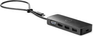 HP Hub USB 3.0  1x HDMI, 1x VGA, 2x USB, Negro image