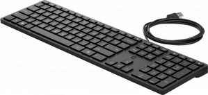 Teclado HP 320K, Alámbrico, USB, Negro (Inglés) image