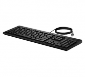 Teclado Alámbrico HP 125, Conexión USB-A, Cable de 180 cm, Diseño Ergonómico, Color Negro.