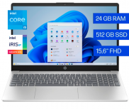 Laptop HP 15-FD0153WM, 15.6" 1920x1080 Full HD, Intel Core i5-1334U, 24GB, 512GB SSD, Windows 11 Home, Inglés - Imagen del combo