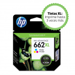 Cartucho HP 662XL Tricolor Original, 300 Páginas image