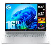 Laptop HP OmniBook 3, 16" 1920x1200 WUXGA Táctil, AMD Ryzen 5 40, 8GB, 256GB SSD, Windows 11 Home, Inglés