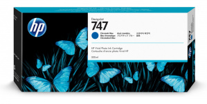 Cartucho HP 747 Azul Cromático, 300ml