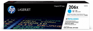 Tóner HP 206X Cian Original, 2450 Páginas