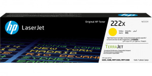 Tóner HP 222X Alto Rendimiento Amarillo, 2.500 Páginas