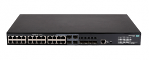 Switch HPE FlexNetwork 5140 EI, 24 Puertos Gigabit Ethernet 10/100/1000 24 x PoE 370W, 4 Puertos SFP+, 128 Gbit/s, 16384 Entradas, Administrado