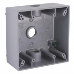 Hubbell Caja para Pared 5333-0, 3 Salidas, Acero