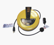 Hubbell Extensión HBL5969VBLK, 3 Contactos, 10A, 125V, 7.6 Metros, Negro/Amarillo