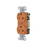 Hubbell Tomacorriente IG5352, 2 Enchufes, 125V, 20A, Naranja