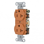 Hubbell Tomacorriente IG5352, 2 Enchufes, 125V, 20A, Naranja