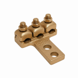 Hubbell Terminal para Cable Q3A442N, 3 Conductores, 2 Orificios, 850-1000 AWG, Cobre, 1 Pieza
