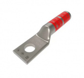 Hubbell Terminal de Barril para Cable YA8CTC14, 1 Orificio 1/4", Plata/Rojo
