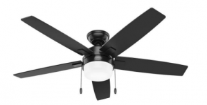 Hunter Ventilador de Techo 52485, 3 Velocidades, 52", Negro