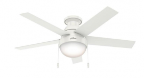 Hunter Ventilador de Techo 52943, 3 Velocidades, 52", Blanco