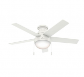 Hunter Ventilador de Techo 52943, 3 Velocidades, 52", Blanco