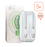 Cargador Portátil HyperGear Power Bank Mag Grip Go, 5000mAh, Blanco