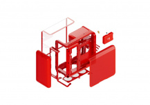 Gabinete Hyte X50, Midi-Tower, ATX/EATX/Micro-ATX/Mini-ITX, USB 3.0, sin Fuente, sin Ventiladores Instalados, Rojo - Imagen adicional 6