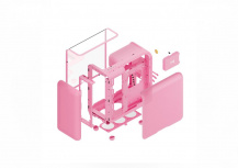 Gabinete Hyte X50, Midi-Tower, ATX/EATX/Micro-ATX/Mini-ITX, USB 3.0, sin Fuente, sin Ventiladores Instalados, Rosa - Imagen adicional 6