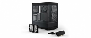Gabinete Hyte Y40, Midi-Tower, ATX/Micro-ATX/Mini-ITX, USB 3.0, sin Fuente, 2 Ventiladores Instalados, Negro - Imagen adicional 1