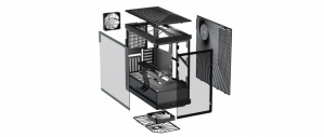 Gabinete Hyte Y40, Midi-Tower, ATX/Micro-ATX/Mini-ITX, USB 3.0, sin Fuente, 2 Ventiladores Instalados, Negro - Imagen adicional 6