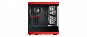 Gabinete HYTE Y40 con Ventana, Midi-Tower, ATX/ITX/micro-ATX, USB 3.0, sin Fuente, 2 Ventiladores Instalados, Negro/Rojo - Imagen adicional 4
