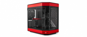 Gabinete HYTE Y60 con Ventana, Midi-Tower, ATX/EATX/ITX/micro-ATX, USB 3.0, sin Fuente, 3 Ventiladores Instalados, Negro/Rojo