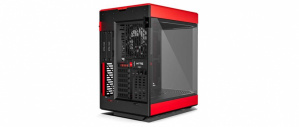 Gabinete HYTE Y60 con Ventana, Midi-Tower, ATX/EATX/ITX/micro-ATX, USB 3.0, sin Fuente, 3 Ventiladores Instalados, Negro/Rojo - Imagen adicional 3
