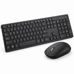 Kit de Teclado y Mouse Hyundai HYKM01/NEW, Inalámbrico, USB, Negro, Español