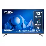 Hyundai Smart TV QLED HYLED4327QR 43", Full HD, Negro
