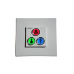 Modulo de 3 Botones con Lector Rfid NX0392, Alámbrico, Gris