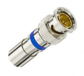 Ideal Industries Conector Coaxial BNC Recto Macho RG6, Plata
