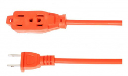 iGoto Extensión ER13-30NA, 3 Contactos, 125V, 30 Metros, Naranja