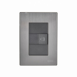 iGoto Placa con Botón de Timbre INOX2018, 1 módulo, Acero