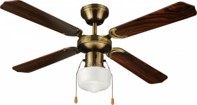 iGoto Ventilador de Techo V4208, 3 Velocidades, 42", Café