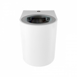 Illux Lámpara LED para Pared Arbotante ML-7409.B, Exteriores, Luz Cálida, 7W, Base GU10, Blanco, para Casa - No Incluye Foco