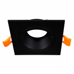 Illux Lámpara LED para Techo Empotrable TL-2912.NNM, Interiores, 9W, Base GU5.3, Negro, para Casa/ Centros Comerciales - No Incluye Foco