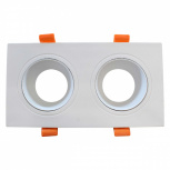 Illux Lámpara LED para Techo Empotrable TL-2913.BB, Interiores, 18W, Base GU5.3, Blanco para Casa/Centros Comerciales