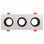 Illux Lámpara LED para Techo Empotrable TL-2914.BD, Interiores, 27W, Base GU5.3, Oro/Blanco, para Casa/Centros Comerciales - No Incluye Foco