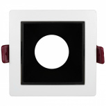 Illux Lámpara LED para Techo Empotrable TL-2921.BN, Interiores, 9W, Base GU5.3, Negro/Blanco, para Casa/Centros Comerciales - No Incluye Foco