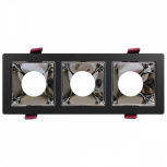 Illux Lámpara LED para Techo Empotrable TL-2923.NCR, Interiores, Luz Cálida, 27W, Base GU5.3, Negro, para Casa/Centros Comerciales - No Incluye Foco