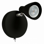 Illux Lámpara LED para Techo TR-2401.N, Interiores, 50W, Base GU10, Negro, para Casa - No Incluye Foco
