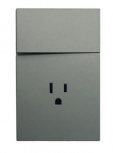 Innlite Tomacorriente APL-405, 1 Enchufe + 1 Apagador, 15A, Platino