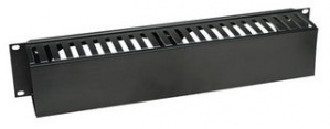 Intellinet Organizador Horizontal de Cables con Tapa de Plástico para Rack/Gabinete 19'', 2U