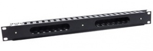 Intellinet Organizador Horizontal de Cables Metálico para Rack/Gabinete 19'', 1U, 5cm