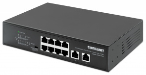 Switch Intellinet Gigabit Ethernet 561402, 8 Puertos PoE + 10/100/1000 + 2 Puertos Uplink, 120W, 2 Gbit/s, 8192 Entradas - No Administrable