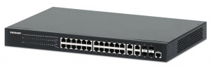 Switch Intellinet Gigabit Ethernet 561426, 24 Puertos 10/100/1000Mbps + 4x Puertos SFP, 56 Gbit/s, 8000 Entradas - No Administrable