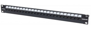 Intellinet Panel de Parcheo Cat5e, 24 Puertos RJ-45, 1U, Negro