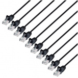 Intellinet Cable Patch Cat6 UTP RJ-45 Macho - RJ-45 Macho, 46cm, Negro